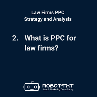PPC for Law Firms. What is PPC for law firms? Robot-TXT Search Marketing Consultancy.